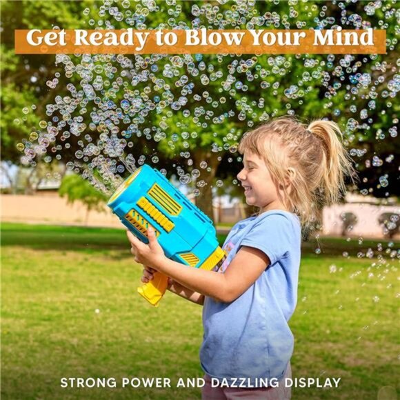 Sloosh Bubble Gun Toy, 10000+ Bubbles, No Dip Automatic Bubble Machine - Picture 5 of 7